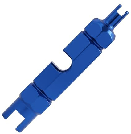 Ventilausdreher Mit Doppelter Endung, Praktisches 2 in 1, Tool Für Fahrräder Und Autos, Robustes, Ergonomisches Design Für Einfache Reifenwartung, Perfekt Für Schlauchlose Reifen, Autoventil Schlüssel