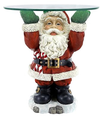 TYUIOP Weihnachtsmann Servierständer aus Kunstharz, 22,6 cm-Etagere für Süßigkeiten & Kekse - Snack-Tablett mit Weihnachtsmann-Motiv - Festliche Weihnachtsdekoration für Tisch & Buffet