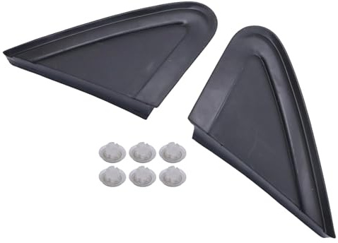 Callume 2x Dreieckige Außenspiegelabdeckungen Mit Clips Vorne Links & Rechts Kompatibel Mit VW Polo Außenspiegel Dreieck Blende 6Q0853274A 6Q0853273A
