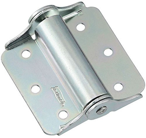 National Hardware V123 Bisagra de resorte chapada en zinc de 3 pulgadas para puertas plegables, grande