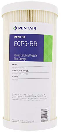 PENTAIR - Cartuccia filtrante in poliestere - ECP5-BB Big Blue - Riduce sedimenti - 9-3/4 x 4-1/2, 5 micron