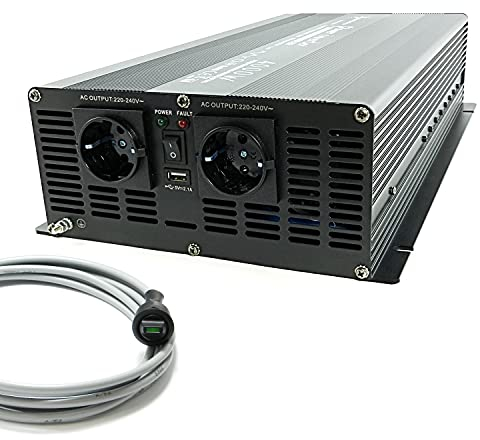 SOLARTRONICS Spannungswandler 12V 4000/8000 Watt Inverter Wechselrichter incl. 5 m Fernbedienung