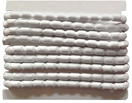 dekoandmore24 2 m Polyester Blei Band ca. 400 g/m, Weiß, Klassisch für alle Gelegenheiten
