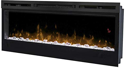 DIMPLEX - Elektrokamin Prism 34 - Wandkamin - Patentierte Optiflame Flammentechnik - Inklusive Fernbedienung und Sleep-Timer - Schwarz