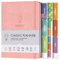 Tagesplaner & Terminkalender – Dankbarkeits-Tagebuch, Wellness-Tagebuch & undatierte Wochenplaner und Organizer – Schreibtisch-Tagebücher für Damen & Herren – LUX Productivity Classic (Lachsrosa)