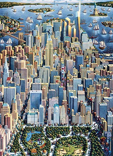 Neu DIY 5d Diamant Malerei Full Kits Voll Bohren New York City Skyline Kristall Strass Stickerei Erwachsene Kinder Groß Diamant Painting Bilder Kreuzstich Home Wall Decor Kunsthandwerk 30x40cm