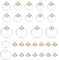 PandaHall 60 Sets 2 Größen Mini Empty Clear Glass Globe, Glasfläschchen Flasche Anhänger Wunschflasche Charms Mit Kappen Für DIY Anhänger Charms Ohrstecker Herstellung