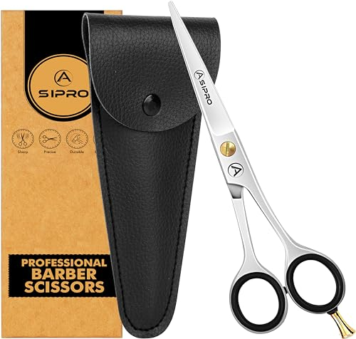 ASIPRO Profi Haarschere Friseurschere 6.5/16.5cm mit Etui Scharfer Präziser Haarschneideschere Professionell Hochwertiger Stahl für Damen, Herren & Haustiere Hair Scissors Schere Haare Schneiden