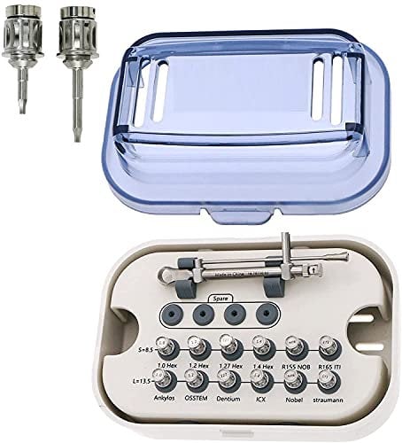 OUBO Universal Screwdriver Implant Tool Kit System with 12pcs Drivers