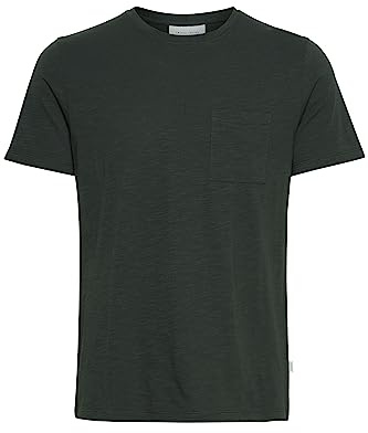 CASUAL FRIDAY CFThor Herren T-Shirt Kurzarm Shirt Basic T-Shirt mit Brusttasche Rundhals-Ausschnitt hochwertige Baumwoll-Qualität, Größe:2XL, Farbe:Deep Forest (196110)