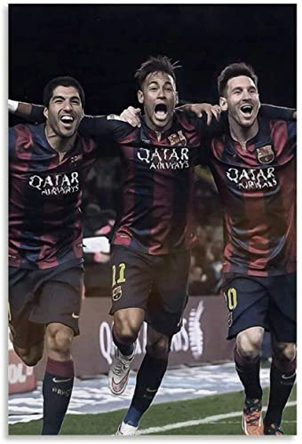 DIY Erwachsene Und Kinder Diamant Malerei Painting Kits Vollbohrer Hintergrundbilder von Messi und Neymar 5d Strass Bild Kristall Kunsthandwerk 11.8x15.7(30x40cm) Kein Rahmen