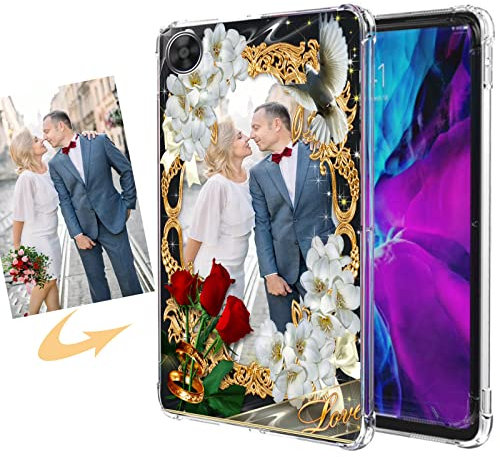 CXKJ Transparente Funda Personalizada para Honor Tablet X7 8.0,Diseño tu Foto Imagen o Texto Personaliza Carcasa,Silicone Ultradelgado Case Cover Protector Anti-arañazos Funda