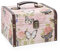 SUMNACON Wooden + PU Leather Storage Box Chest, Decorative Jewelry Trinket Box Keepsakes Chest with Handle, Keepsakes Box Holder Treasure Box Organizer (22*18*15.5CM, Butterfly Pattern)