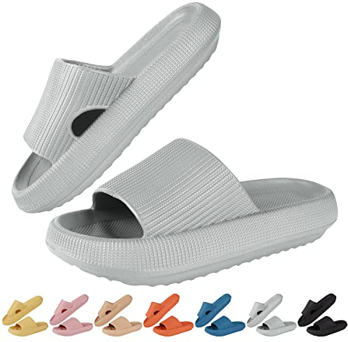 HEPODA Ciabatte Nuvola Donna Uomo Estive Pantofole Morbide Antiscivolo per Piscina Doccia Casa Spiaggia Sandali Estivi da Bagno