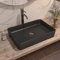 Lavabo Baño DeerValley DV-1V0010 Ally - Lavabo Rectangular en Cerámica Negra Mate, 505 x 340 mm