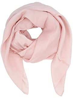 QUEEN HELENA Sciarpa Leggera Morbida Fina Casual Elegante Foulard Donna SC10 (Rosa)