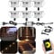 SUBOSI 6er Set Bluetooth Dimmbar Warmweiß Led Einbaustrahler Bodeneinbaustrahle Terrassenbeleuchtung Terrassen Aussen 1W Ø31mm IP67 Wasserdicht LED Terrasse Garten Stehleuchte Full Kit