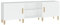 vidaXL TV Cabinet - Classic White Finish, Durable Engineered Wood, Ample Storage for Media Accessories, Suitable for Living Room and Bedroom