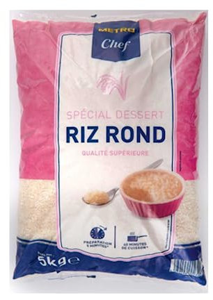 Riz Rond pour dessert METRO Chef - 5 kg