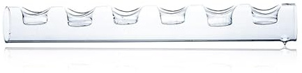 naninoa TEELICHTHALTER Tube Röhre 49 cm für 6 Kerzen, Teelichtglas, Kerzenständer, Tischdekoration