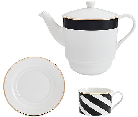 Mikasa Luxe Deco Fine China Tea for One, 500ml, Gift Boxed
