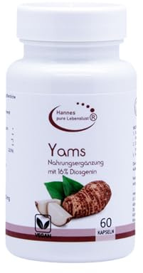 Hannes Pure Lebenslust Yams 60 Kapseln, 2 Monate Vorrat, Frei von künstlichen Zusätzen