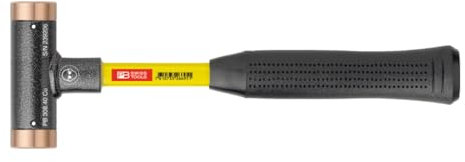PB Swiss Tools Rückschlagfreier Hammer, mit Kupfer-Einsätzen, Superglas-Stiel, 40 mm