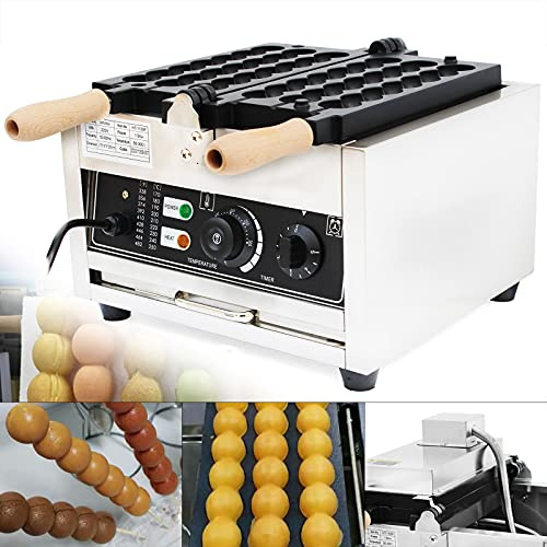 Kommerzielle Waffel Ball Maker, Elektrische Blasen Waffelmaschine, Elektrisch Bubble Stick Maker Machine, Antihaftbeschichtet