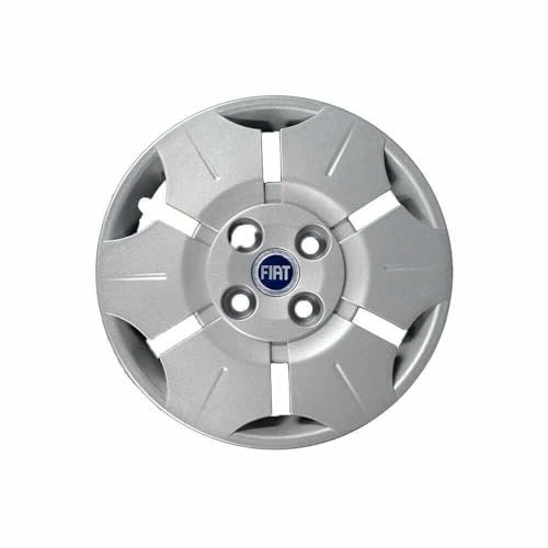 Satz mit 4 anpassbaren Radkappen – für FIAT Panda New Active/Van 2004 (BLAUES Logo) – Durchmesser 13 Zoll – Nicht original