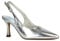 Women's Court Shoes Slingback Ladies Spointed Toe Evening Party Classic Stiletto High Heel Silver Metallic Closed Toe Pumps Size 3