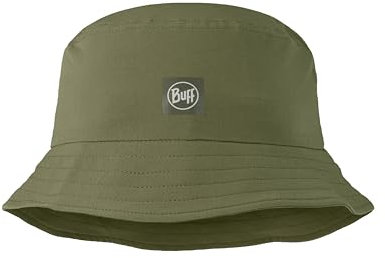 BUFF®| Kappe Adventure Bucket Männlich Weiblich Erwachsene Verstellbar, Komfortabel, Schutz UPF50, Faltbar, Outdoor, Erkunden, Abenteuer, L/XL, Vert