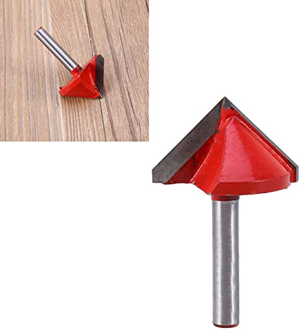 Fresa a V fresa per cartongesso punta a V CNC a 90 gradi punta per incisione 3D fresa a V punta per fresatrice con gambo da 1/4 fresa per legno a V per incisione punta per smussatura punta per fresat