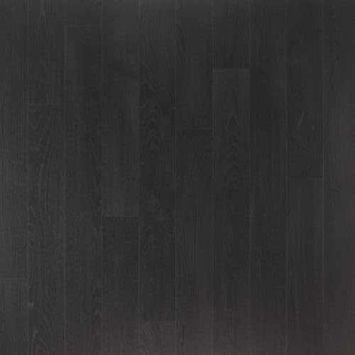 Black Modern Wood Effect Anti-Slip Vinyl Flooring For Kitchen, Bathroom, & Living Room, 2.3mm Thick Cushion Backed Vinyl Sheet, 2 Years Warranty-2m(6'6) X 2m(6'6)-4m²