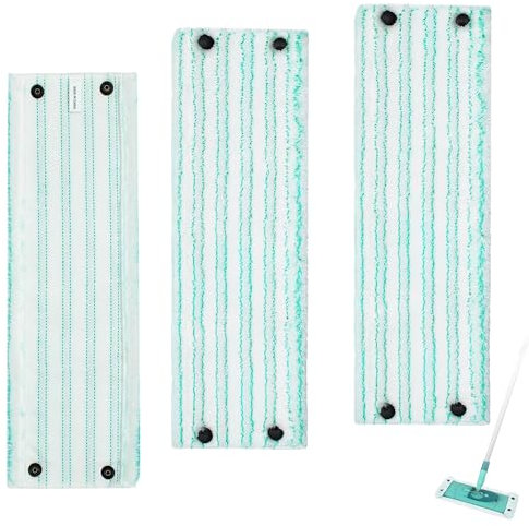 4er Pack Mikrofasertücher für Leifheit Combi/Clean Twist M Micro Duo Bodenwischer – Hochsaugend, wiederverwendbar & universell einsetzbar（M）