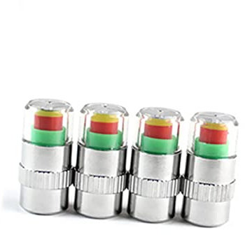 GLEAVI 4stücke Reifenluftdruck-Monitor-stem-Kappen Sensor Druckanzeige Staubkappe Für Standardgröße Reifenhälse Limousinen Suvs