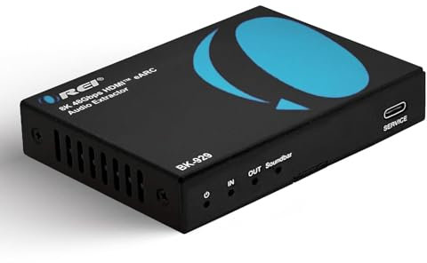 OREI eARC 8K Audio Extractor for Monitors, Extract Dolby Atmos to Convert Sound bar 4K @ 120hz 18G HDMI 2.0 ARC Support HDCP 2.2 Perfect for 8K Monitors, CEC, Dolby Vision, HDR10 Support Sonos Bose