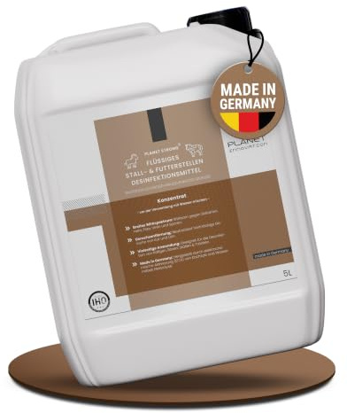 5L Stalldesinfektionsmittel Konzentrat Planet Strong® – Wirksam gegen Bakterien, Pilze & behüllte Viren (z. B. Influenza-Viren) – Für Ställe, Tierhaltung, Flächen & Futterstellen | Made in Germany