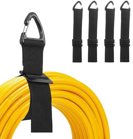 QINGYIWL 4er-Pack Verlängerungskabel-Organizer, Verstellbarer Verlängerungskabel Organizer, Schlauchhalter Wand für Kabel, Seile, Schläuche