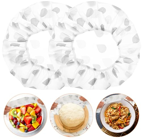 2 Stk Abdeckhauben für Gärkorbchen Oval Rund Gärbox, Abdeckhauben für Lebensmittel Brot Backen Zubehör, Gärfolie für Brot, Sourdough Brotbacken Abdeckung Covers für Teigzubereitung Sauerteig Zubehör