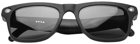 Garsent AI Smart Glasses with Camera, 4K Video Recording Glasses with Audio, Real Time Translation, Bluetooth Smart Glasses, Camera Sunglasses for Travel & Outdoor, 4GB Storage (Black)