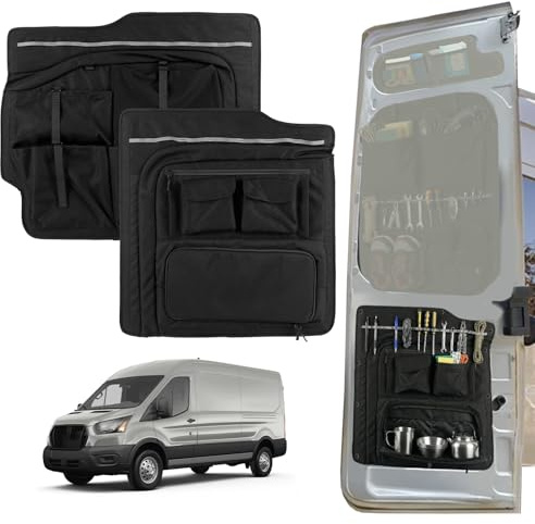 1 Pair Rear Door Storage Panels Fits for 2015-2025 Ford Transit Lower Roof