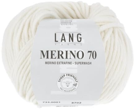 Lang Yarns Merino 70 - 0001 weiß