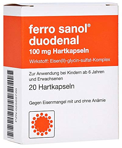 FERRO SANOL duodenal Hartkaps.m.msr.überz.Pell. 20 St