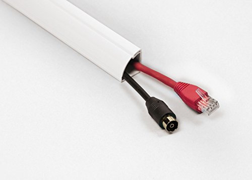 D-Line 22x22 Quadrant Floor Cable Covers Wire Hiding Trunking for TV Wires dline - 1 x 75cm