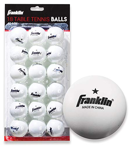 Franklin Sports 1 Star Tischtennisbälle, 40 mm, 18 Stück