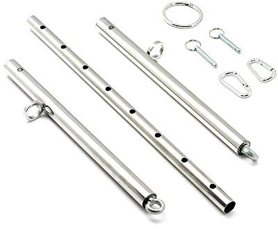 Stainless Restraint verstellbare Spreizstange, Chrom Beinstützen ohne Manschetten