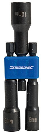 Silverline 987785 Magnetic Nut Driver Set 3pce 6, 8 and 10 mm