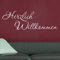 KLEBEHELD® Wandtattoo Schriftzug Herzlich Willkommen - Wandtattoo für den Flur zur Begrüßung Farbe türkis, Größe 100x35cm