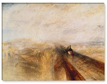 Wandkings Leinwandbilder von Joseph Mallord William Turner - Wähle ein Motiv & Größe: Dampf und Geschwindigkeit - 40 x 30 cm