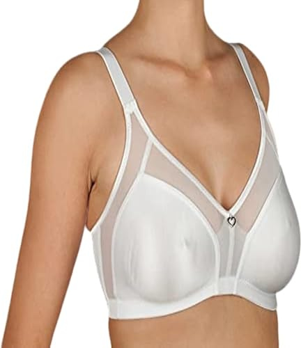 Selene, Reggiseno Donna Modellante con Inserti in Tulle, con Ferretto e Senza Imbottitura, Collezione Estela